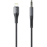 Awei iPhone 14 Pro / 14 Plus / 14 AWEI CL-116L аудиокабел 3, 5 мм жак - Lightning, 100 см, ЧЕРЕН CL-116L_B (CL-116L_B)