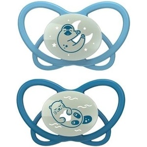 NIP Бебешка залъгалка NIP Green - My Butterfly Night, 5-18 м, 2 броя, сини (4000821426269) - ozone