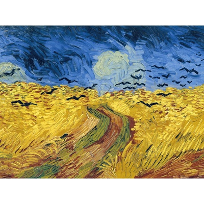 Plagát, Obraz - Wheatfield with Crows, Vincent van Gogh, 40 × 30 cm