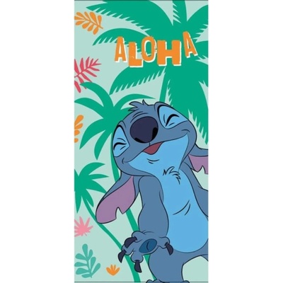 Lilo a Stitch Osuška Disney Stitch Aloha Palmy 70 x 140 cm