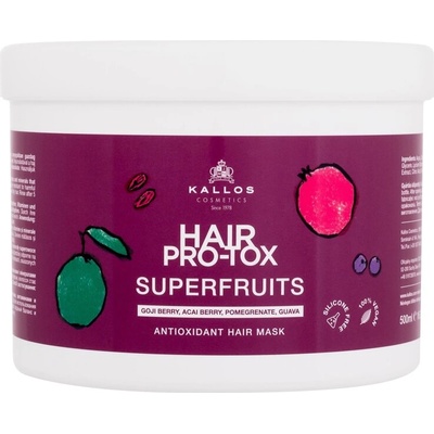 Kallos Hair Pro-Tox Superfruits Antioxidant Hair Mask от Kallos Cosmetics за Жени Маска за коса 500мл