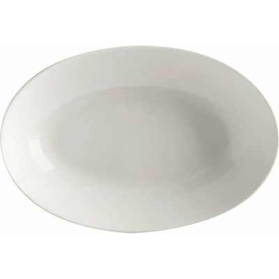 Maxwell & Williams Bílý porcelánový hluboký talíř Basic 25 x 17 cm