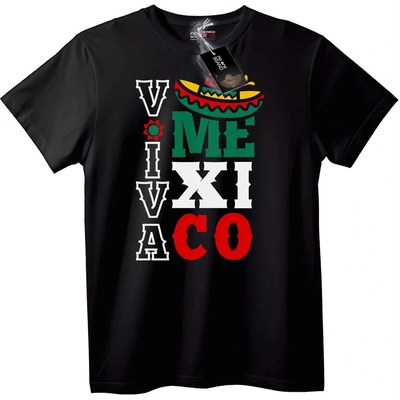 NOONEBRAND Тениска Viva Mexico с Сомбреро - L, White