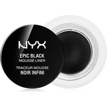 NYX Professional Makeup Epic Black Mousse Liner vodeodolná očná linka 01 Black 3 ml