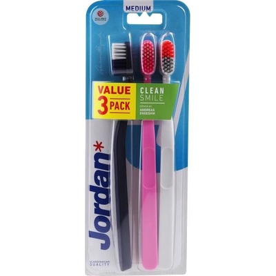 Jordan Clean Smile Zubní kartáček modrý medium
