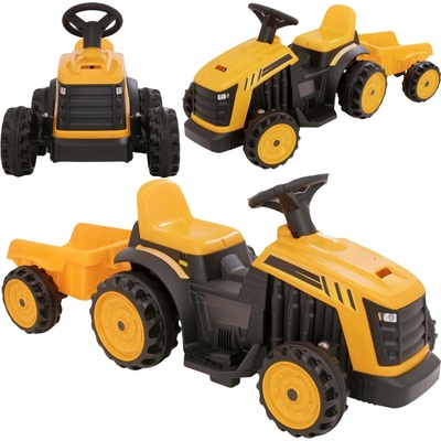 Goleto Šlapací traktor s přívěsem žlutý