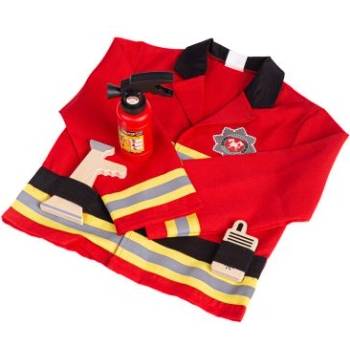 Bigjigs Toys - Детски карнавален костюм Малък пожарникар (34068)