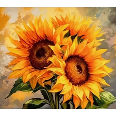 Norimpex - Puzzle Diamant painting: Sunflower 30x40 cm - 1 - 39 piese