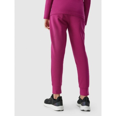 4F dievčenské nohavice TTROF515 Tmavoružová