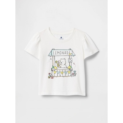GAP Baby tričko Brannan Bear Bílá – Zboží Dáma