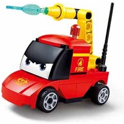 Sluban B1072F Natahovací autíčko s očima Hasiči