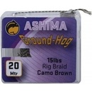 Ashima šnúra Ground-Hog Rig Braid 20m 15lb Hnědá