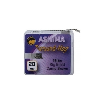 Ashima šnúra Ground-Hog Rig Braid 20m 15lb Hnědá