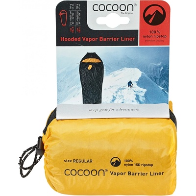 Cocoon Вътрешен чувал Cocoon Vapor Barrier Mummyliner Ripstop Nylon - Beluga Black / Fresia - размер 225 x 84/60 cm (561-0134-0112)
