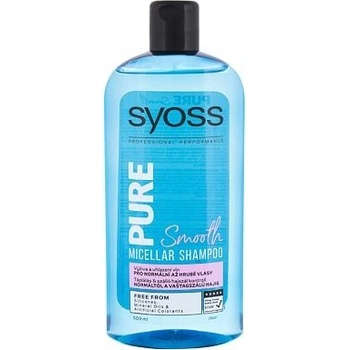 Syoss Pure Smooth šampón pre normálne až hrubé vlasy 500 ml