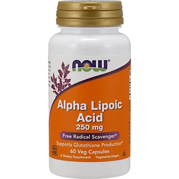 NOW Хранителна добавка Алфа липоевата киселина , Now Foods Alhpa Lipoic Acid 250mg 60 Veg Caps