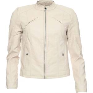 Vero Moda Яке Vero Moda Favodona Faux Leather Jacket - Oatmeal