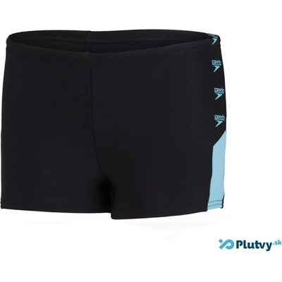 Speedo Boom Logo Splice Aquashort Boy Black/Light Adriatic