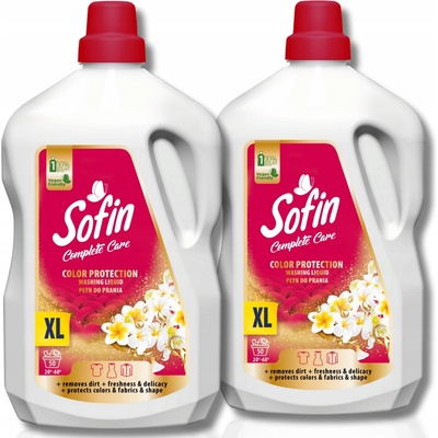 Sofin tekutý prací prostředek Color Ochrana barev a tkanin 2 x 2,5 l 100 PD