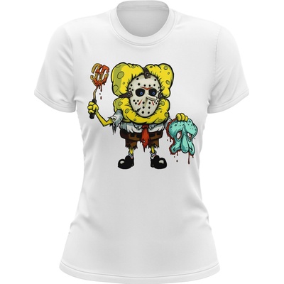MemeMerch Tričko Spongebob Murderer White