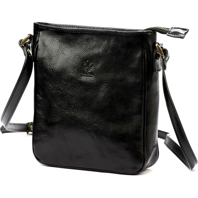 Florence kožená crossbody kabelka 53 Čierna