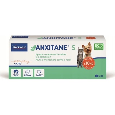 Virbac Anxitane Doplnok stravy na zmiernenie stresu pre psov a mačky do 10 kg S 30 tabliet