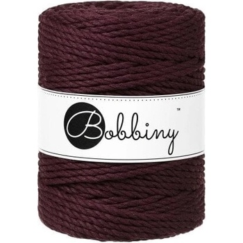 Bobbiny 3PLY Macramé Rope 5 mm 100 m Burgundy юта (TX-E079)