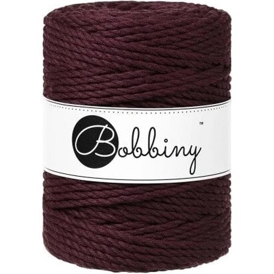Bobbiny 3PLY Macramé Rope 5 mm 100 m Burgundy юта (TX-E079)
