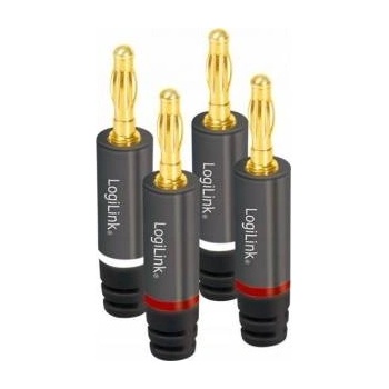 LogiLink audio, banana plug set