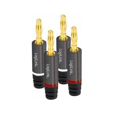 LogiLink audio, banana plug set