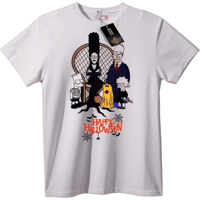 NOONEBRAND Тениска Весели Карикатурни Halloween - 6XL, White