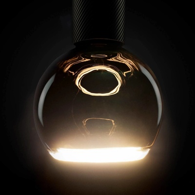 Segula LED žiarovka plávajúca E27 čierna G125 4W 922 dim 55580
