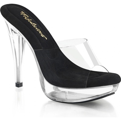 Pleaser USA Pleaser Cocktail-501 Clr-Blk/Clr 43