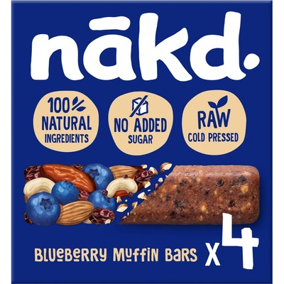 Nakd Blueberry muffin 4 x 35 g – Zboží Mobilmania