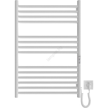 Mario Radiators Отопляема лира за баня HF GREENWICH 170W/230V 77x53 см бял кръгла (MR0021)