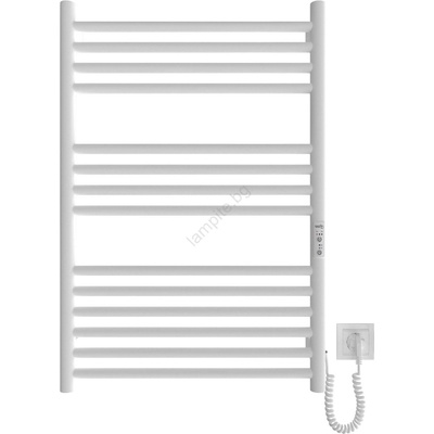 Mario Radiators Отопляема лира за баня HF GREENWICH 170W/230V 77x53 см бял кръгла (MR0021)