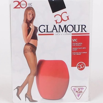 Image 1 of Дамски чорапогащник в черно с орнаменти - 20 den