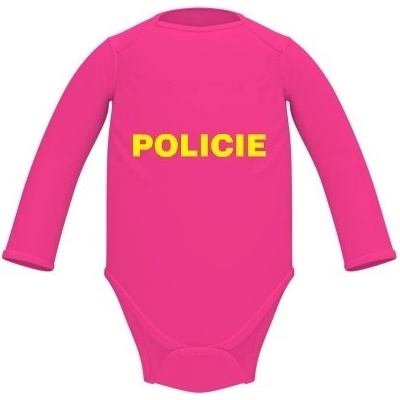 Dětské body dlouhý rukáv BIO Policie