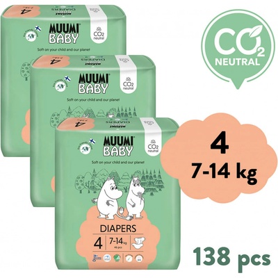 Muumi Baby 4 Maxi 7-14 kg 138 ks