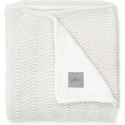Jollein Deka River knit pale cream white coral fleece