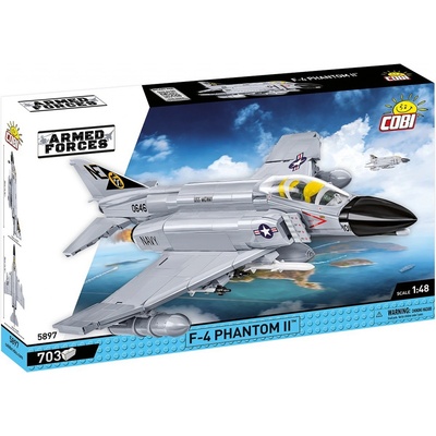 COBI 5897 Armed Forces Americký stíhací bombardér F-4 Phantom II-USS Midway 1:48