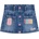 GUESS Деним пола за мини момиче с тик-так копчета и цветни бродерии Guess