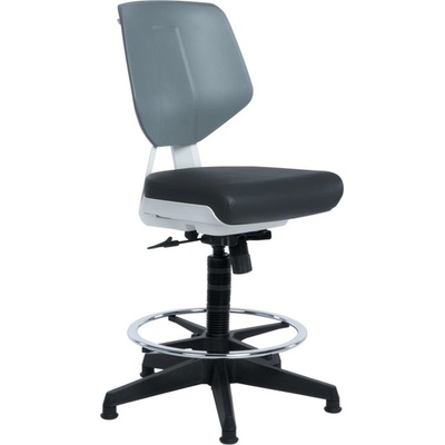 Bittel Работен стол Carmen LAB, Еко кожа, до 100 кг. , черен (3520794)