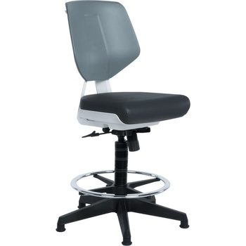 Bittel Работен стол Carmen LAB, Еко кожа, до 100 кг. , черен (3520794)