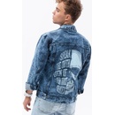 Ombre Clothing pánská džínová přechodová bunda Rhoel C525 indigo