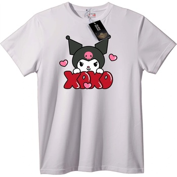 NOONEBRAND Тениска XOXO Skull Любов - XXS, White