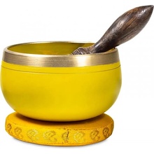 Authentic Tibetská miska Nabhi Manipura chakra žltá 220g