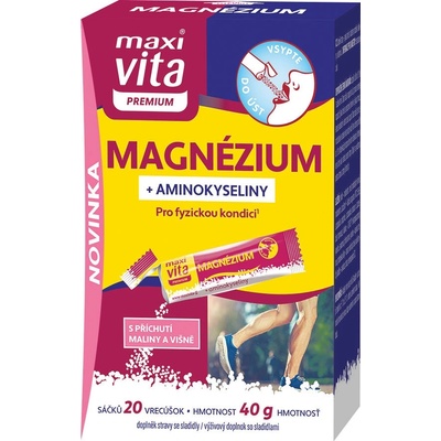 MaxiVita Premium Magnézium + Aminokyseliny 20 ks