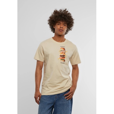 Mister Tee Тениска A Burger Tee sand XXLUB-MT1340-00208 - Тъмносив, размер 3XL
