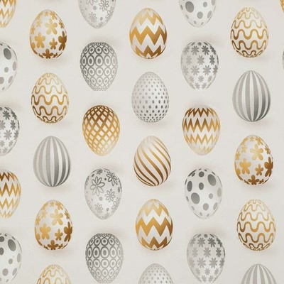 Dekoračná látka, veľkonočné vajíčka, š.150